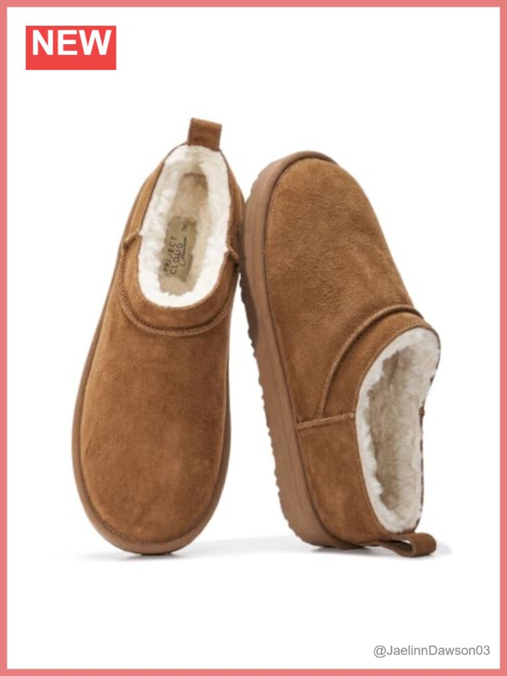 Genuine Leather & Shearling Micro Boots Slip-On Water-Resistant